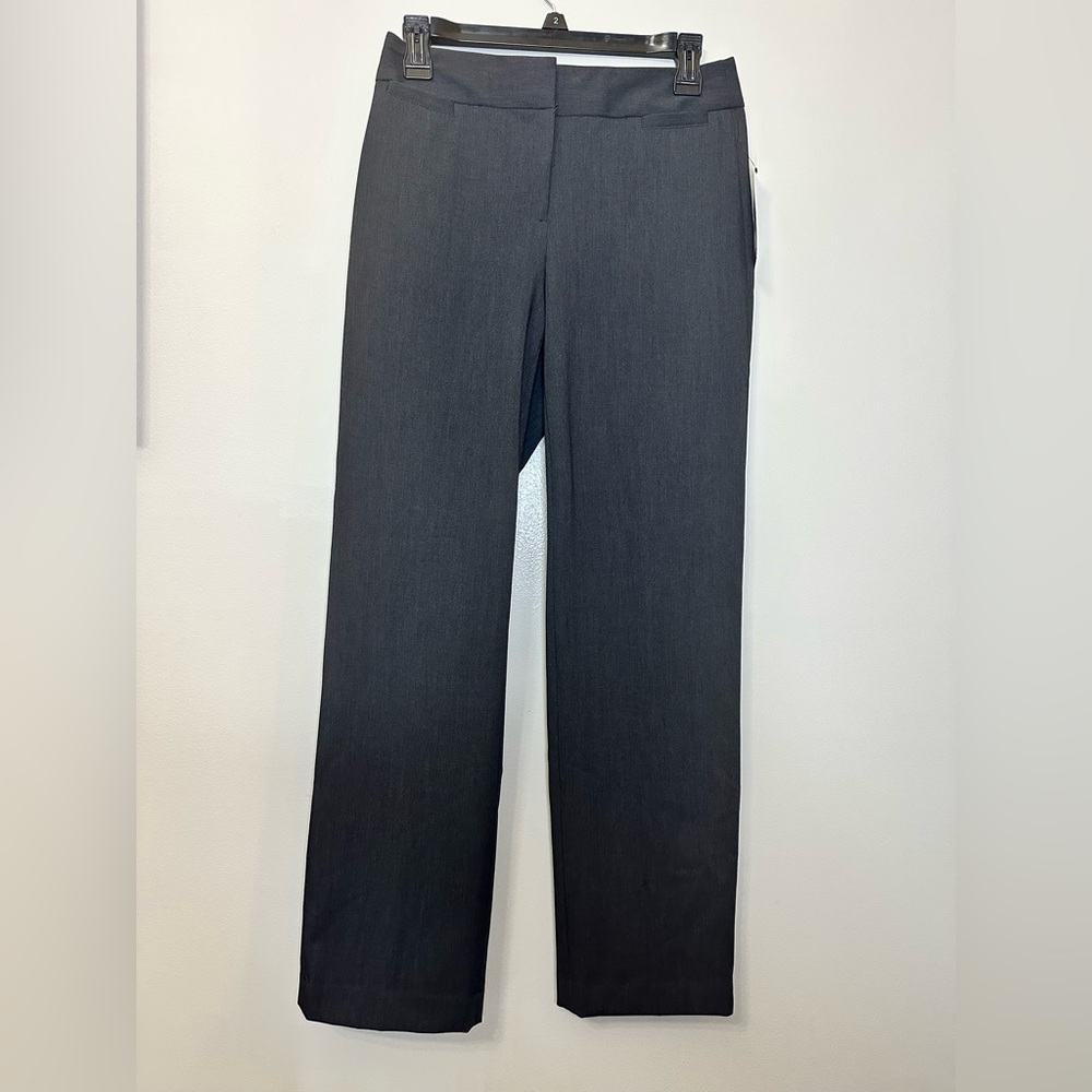 Liz Claiborne Women's Straight Leg Dress Pants in Charcoal